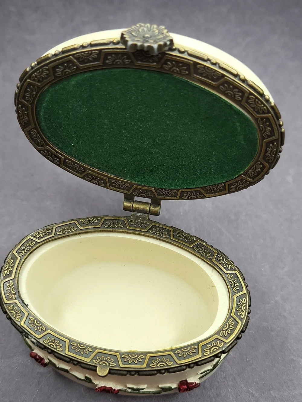 Blue Embellished Trinket Box